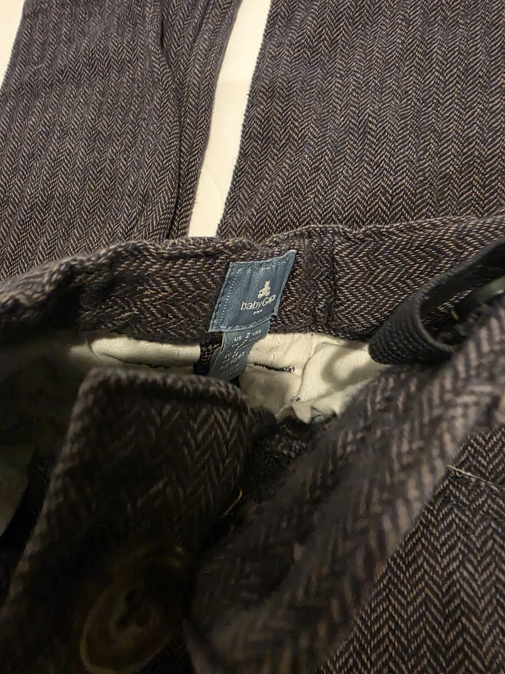 GAP Kids Herringbone Dark Gray Dress Pants Size 2 Baby